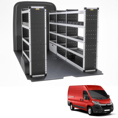 Van Guard Trade Citroen Relay (2006+) Van Racking Organiser  (Silver Package) Driver + Passanger Bundle (Tvr-S-007) from B&Q
