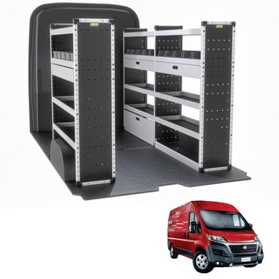 Van Guard Trade Fiat Ducato (2006+) Van Racking Organiser  (Gold Package) Driver + Passanger Bundle (Tvr-G-006) from B&Q