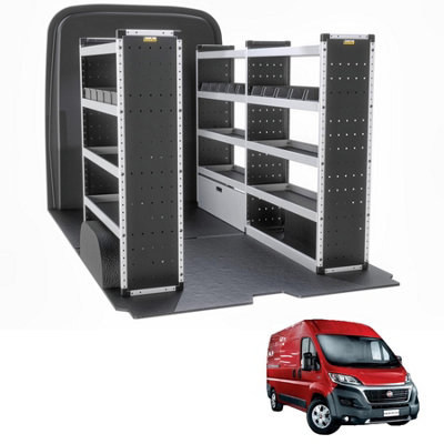 Van Guard Trade Fiat Ducato (2006+) Van Racking Organiser  (Silver Package) Driver + Passanger Bundle (Tvr-S-006) from B&Q