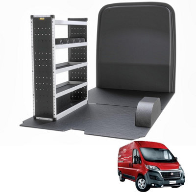 Van Guard Trade Fiat Ducato 2006+ Van Racking Organiser Van Shelving & Accessories Silver Package Passanger Side Tvr-S-006-Ns from B&Q