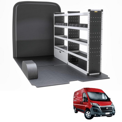 Van Guard Trade Fiat Ducato (2006+) Van Racking Organiser Van Shelving & Accessories (Silver Package) Driver Side (Tvr-S-006-Os) from B&Q