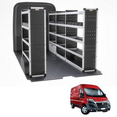 Van Guard Trade Fiat Ducato (2006+) Van Racking Organiser  (Silver Package) Driver + Passanger Bundle (Tvr-S-007) from B&Q
