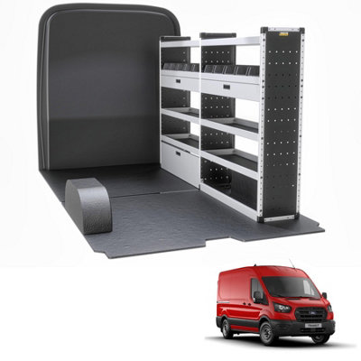 Van Guard Trade Ford Transit (2014+) Van Racking Organiser Van Shelving & Accessories (Gold Package) Driver Side (Tvr-G-006-Os) from B&Q