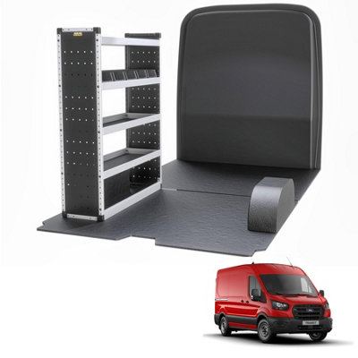 Van Guard Trade Ford Transit 2014+ Van Racking Organiser Van Shelving & Accessories Silver Package Passanger Side Tvr-S-006-Ns from B&Q