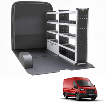 Van Guard Trade Ford Transit (2014+) Van Racking Organiser Van Shelving & Accessories (Silver Package) Driver Side (Tvr-S-006-Os) from B&Q