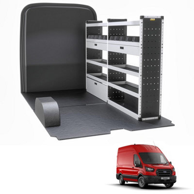 Van Guard Trade Ford Transit (2014+) Van Racking Organiser Van Shelving & Accessories (Gold Package) Driver Side (Tvr-G-006-Os) from B&Q