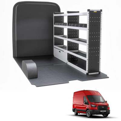 Van Guard Trade Ford Transit (2014+) Van Racking Organiser Van Shelving & Accessories (Silver Package) Driver Side (Tvr-S-006-Os) from B&Q