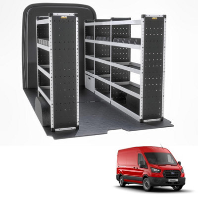 Van Guard Trade Ford Transit (2014+) Van Racking Organiser  (Silver Package) Driver + Passanger Bundle (Tvr-S-013) from B&Q