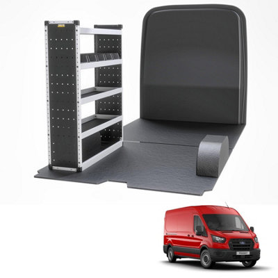 Van Guard Trade Ford Transit 2014+ Van Racking Organiser Van Shelving & Accessories Silver Package Passanger Side Tvr-S-013-Ns from B&Q
