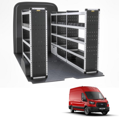 Van Guard Trade Ford Transit (2014+) Van Racking Organiser  (Silver Package) Driver + Passanger Bundle (Tvr-S-013) from B&Q