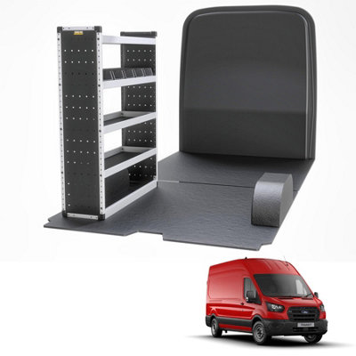 Van Guard Trade Ford Transit 2014+ Van Racking Organiser Van Shelving & Accessories Silver Package Passanger Side Tvr-S-013-Ns from B&Q