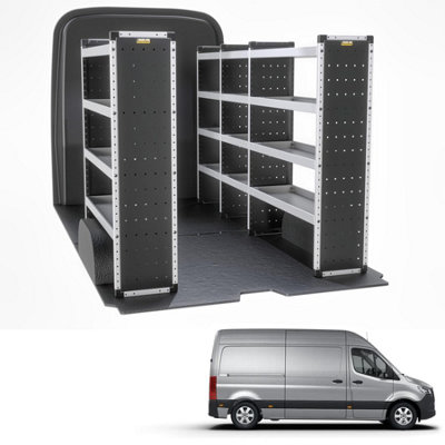 Van Guard Trade Mercedes Sprinter 2018+ Van Racking Organiser Van Shelving Bronze Package Driver + Passanger Bundle Tvr-B-014 from B&Q