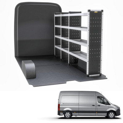 Van Guard Trade Mercedes Sprinter (2018+) Van RackingOrganiser Van Shelving (Bronze Package)Driver Side (Tvr-B-014-Os) from B&Q