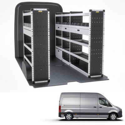 Van Guard Trade Mercedes Sprinter (2018+) Van Racking Organiser  (Gold Package) Driver + Passanger Bundle (Tvr-G-014) from B&Q