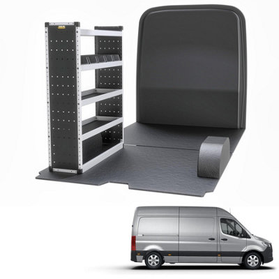Van Guard Trade Mercedes Sprinter (2018+) Van Racking Organiser  (Silver Package) Passanger Side (Tvr-S-014-Ns) from B&Q