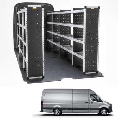 Van Guard Trade Mercedes Sprinter 2018+ Van Racking Organiser Van Shelving Bronze Package Driver + Passanger Bundle Tvr-B-015 from B&Q