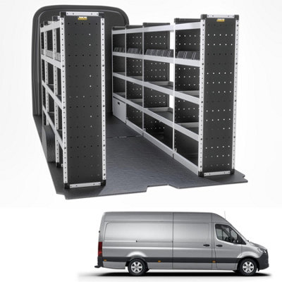 Van Guard Trade Mercedes Sprinter (2018+) Van Racking Organiser  (Silver Package) Driver + Passanger Bundle (Tvr-S-015) from B&Q