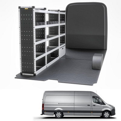 Van Guard Trade Mercedes Sprinter (2018+) Van Racking Organiser  (Silver Package) Passanger Side (Tvr-S-015-Ns) from B&Q