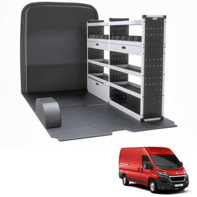 Van Guard Trade Peugeot Boxer (2006+) Van Racking Organiser Van Shelving & Accessories (Gold Package) Driver Side (Tvr-G-006-Os) from B&Q