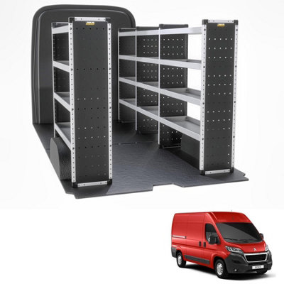 Van Guard Trade Peugeot Boxer (2006+) Van Racking Organiser Van Shelving (Bronze Package) Driver + Passanger Bundle (Tvr-B-007) from B&Q