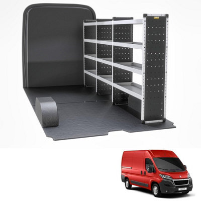 Van Guard Trade Peugeot Boxer (2006+) Van RackingOrganiser Van Shelving (Bronze Package)Driver Side (Tvr-B-007-Os) from B&Q