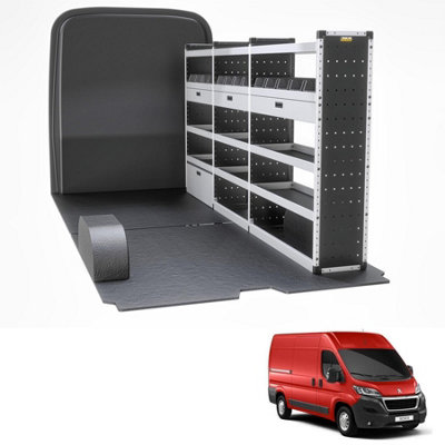 Van Guard Trade Peugeot Boxer (2006+) Van Racking Organiser Van Shelving & Accessories (Gold Package) Driver Side (Tvr-G-007-Os) from B&Q