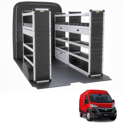 Van Guard Trade Vauxhall Movano (2022+) Van Racking Organiser  (Gold Package) Driver + Passanger Bundle (Tvr-G-006) from B&Q