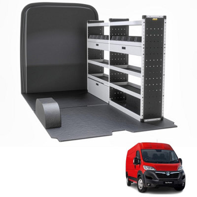 Van Guard Trade Vauxhall Movano (2022+) Van Racking Organiser Van Shelving & Accessories (Gold Package) Driver Side (Tvr-G-006-Os) from B&Q