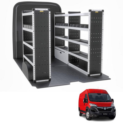 Van Guard Trade Vauxhall Movano (2022+) Van Racking Organiser  (Silver Package) Driver + Passanger Bundle (Tvr-S-006) from B&Q