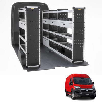 Van Guard Trade Vauxhall Movano (2022+) Van Racking Organiser  (Gold Package) Driver + Passanger Bundle (Tvr-G-007) from B&Q