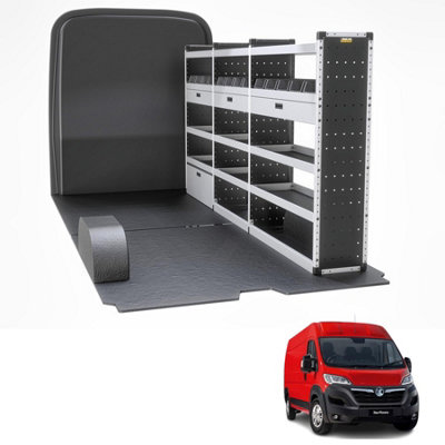 Van Guard Trade Vauxhall Movano (2022+) Van Racking Organiser Van Shelving & Accessories (Gold Package) Driver Side (Tvr-G-007-Os) from B&Q