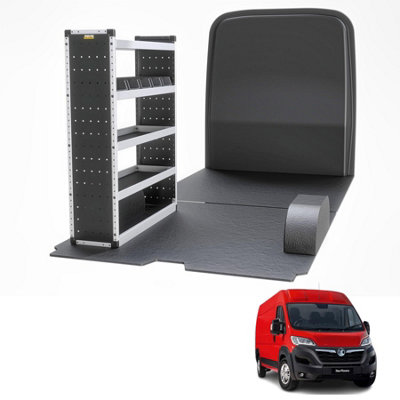 Van Guard Trade Vauxhall Movano 2022+ Van Racking Organiser Van Shelving & Accessories Silver Package Passanger Side Tvr-S-007-Ns from B&Q