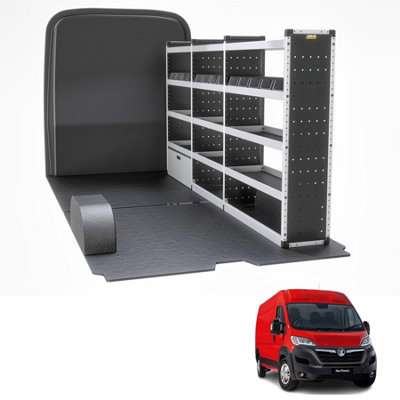 Van Guard Trade Vauxhall Movano 2022+ Van Racking Organiser Van Shelving & Accessories Silver Package Driver Side Tvr-S-007-Os from B&Q