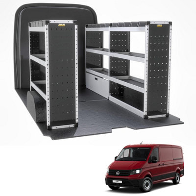 Van Guard Trade Volkswagen Crafter 2017+ Van Racking Organiser Van Shelving Silver Package Driver + Passanger Bundle Tvr-S-005 from B&Q