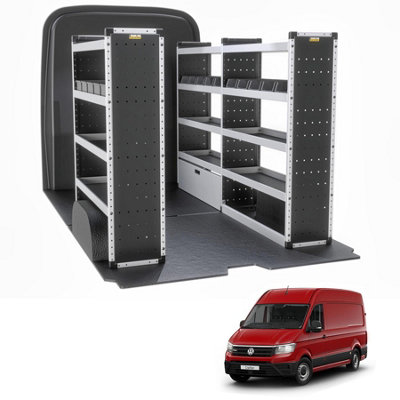 Van Guard Trade Volkswagen Crafter 2017+ Van Racking Organiser Van Shelving Silver Package Driver + Passanger Bundle Tvr-S-006 from B&Q