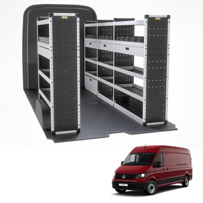 Van Guard Trade Volkswagen Crafter (2017+) Van Racking Organiser Van Shelving (Gold Package) Driver + Passanger Bundle (Tvr-G-012) from B&Q