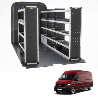Van Guard Trade Volkswagen Crafter 2017+ Van Racking Organiser Van Shelving Silver Package Driver + Passanger Bundle Tvr-S-012 from B&Q