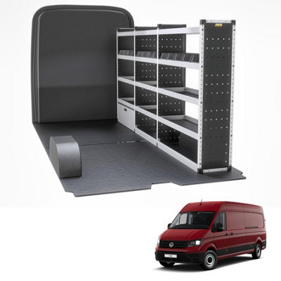 Van Guard Trade Volkswagen Crafter (2017+) Van RackingOrganiser Van Shelving (Silver Package)Driver Side (Tvr-S-012-Os) from B&Q