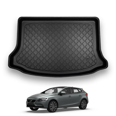 B&Q -  Volvo V40 (2012-2019) Boot Liner (Lower Boot Position) Premium Tailored Boot Mat Protector Thermoplastic Waterproof