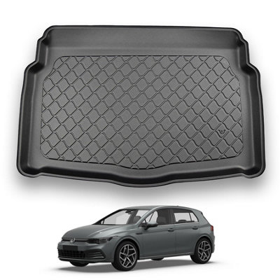 Nomad Vw Golf Mk8 (2019+) Boot Liner (Upper Boot Position) Premium Tailored Boot Mat Protector Waterproof Custom Accessory from B&Q