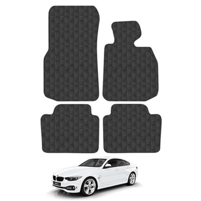 Car Mat Co Bmw 4 Series F36 Gran Coupe (2013-2020) Rubber Car Mats Heavy-Duty Tailored Fit from B&Q