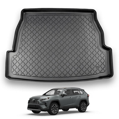 B&Q -  Toyota Rav 4 (2019+) Boot Liner (Upper Boot Position) Premium Tailored Boot Mat Protector Thermoplastic Waterproof