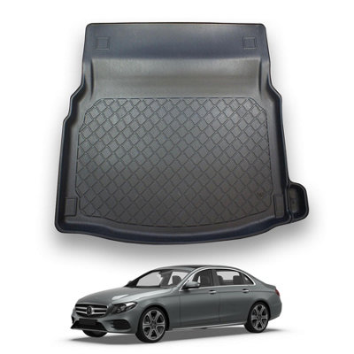 Nomad Mercedes E-Class (2016+) (Saloon) Boot Liner (Not For Phev Models) Premium Tailored Mat Protector Waterproof Accessory from B&Q