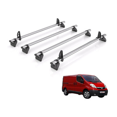B&Q - Vd  Kammbar Fleet 4 Bar For Vauxhall Vivaro (2001-2014) Only Fits Standard Roof (H1)