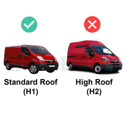 B&Q -  Roof Rack For Vauxhall Vivaro (2001-2014) (Vauxhall Vivaro 2001-2014 Models) 2 Roof Bars & Rear Ladder Roller + Loadstops