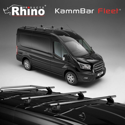 B&Q -  Roof Rack For Renault Trafic (2001-2014) (Trafic 2001-2014 Models) 2 Roof Bars & Rear Ladder Roller + Loadstops