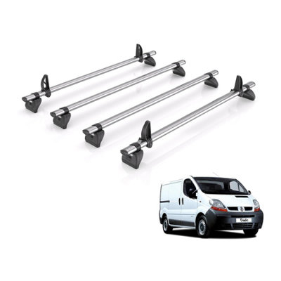 B&Q - Vd  Kammbar Fleet 4 Bar For Renault Trafic (2001-2014) Only Fits Standard Roof (H1)