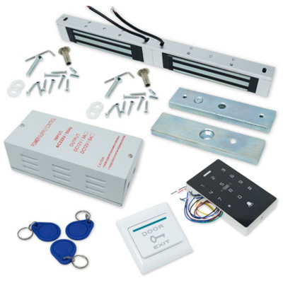 Electromagnetic Door Lock For Access ControlStandalone Access Control Door Entry Kit With 180Kg Double Magnetic Door Lock from B&Q
