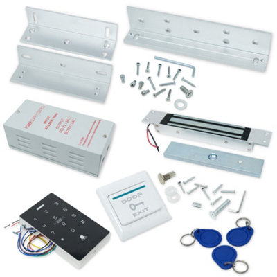 Electromagnetic Door Lock For Access ControlFull Door Entry Kit With 280Kg Concealed Magnetic Door Lock & Zl Double Bracket from B&Q