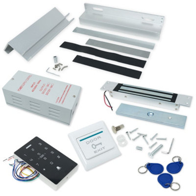 Electromagnetic Door Lock For Access ControlFull Door Entry Kit With 280Kg Concealed Magnetic Door Lock & Ul Bracket from B&Q